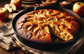 Recette de Gâteau aux Pommes Cuit à la Poêle